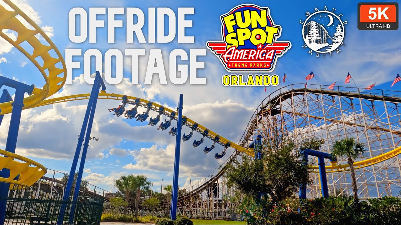 Fun Spot Orlando Off Ride Footage 5K 60FPS | Best NonMajor FL Park | Free Use w/ Credit NonCopyright