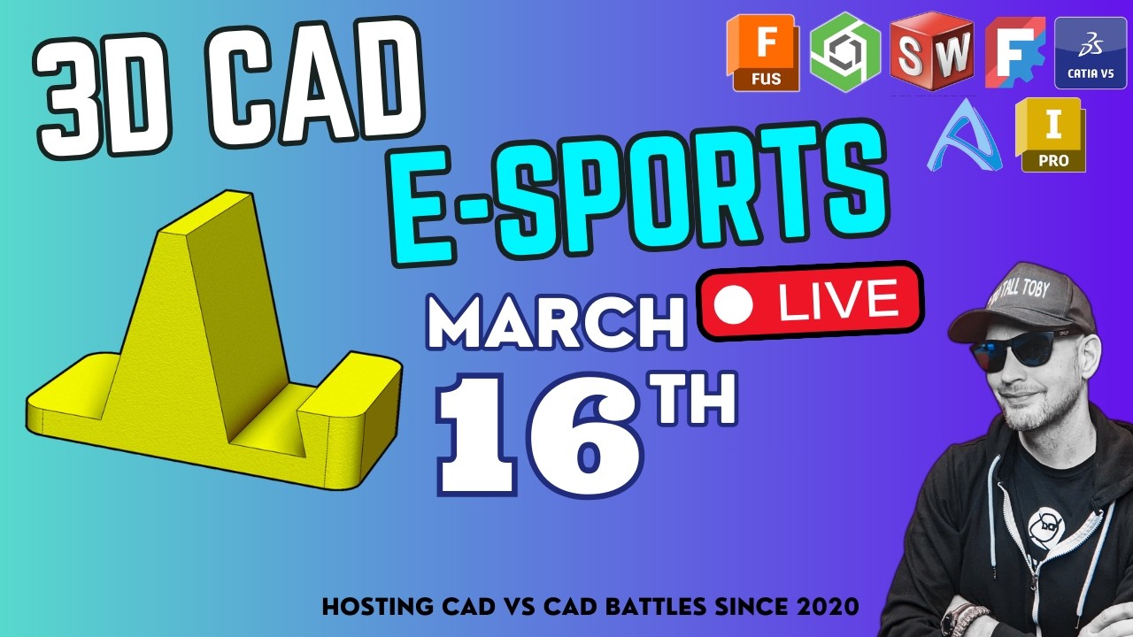Model Monday Live MARCH 16 | CAD Speed Modeling Battles, Tutorials, Tips and Tricks