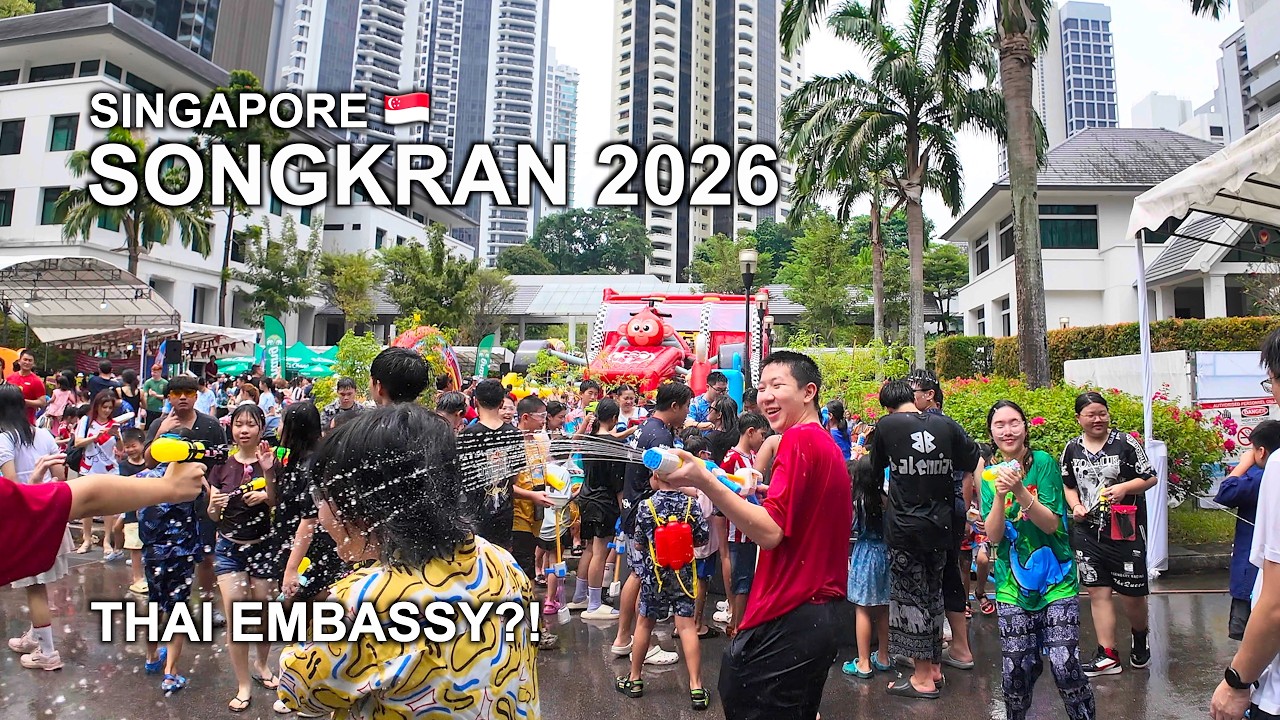 💦 Songkran 2026 at Royal Thai Embassy 🇹🇭 Singapore | Water Festival, Food & Fun
