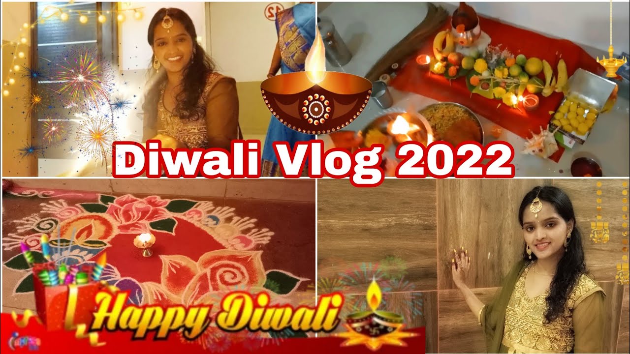 Diwali Vlog 🪔2022 | Shopping, Rangoli, Pooja, Diwali ✨Outfit | Vidya Here #diwali #vlog