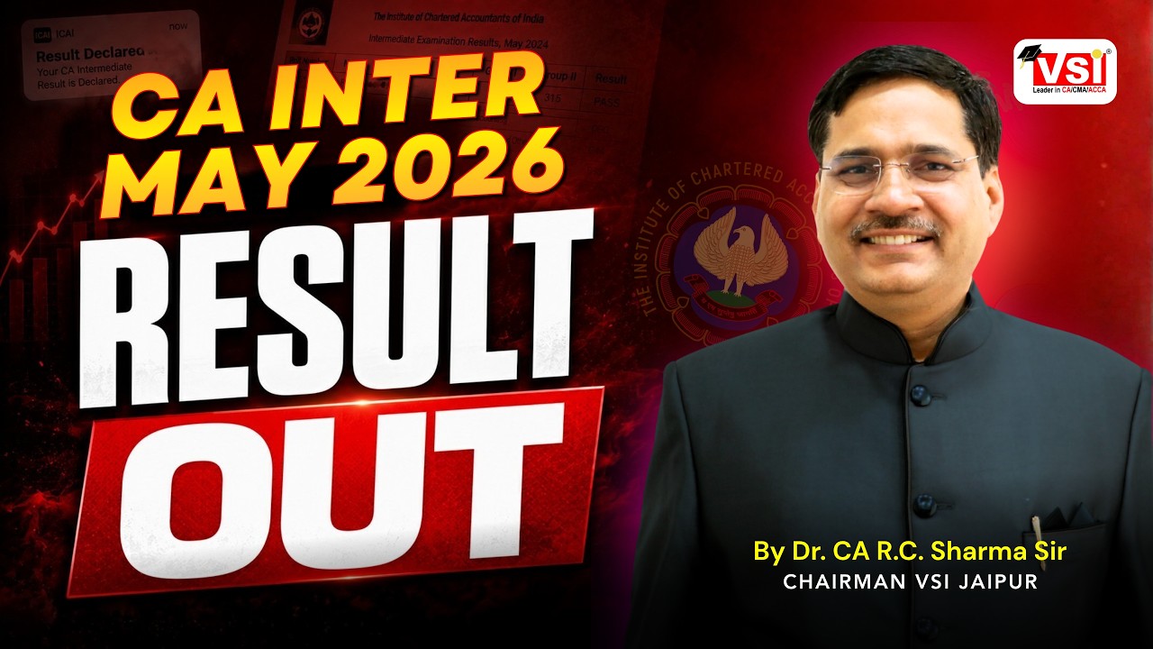 📢 CA Inter May 2026 Result Declared | Download Your Scorecard Today! 🎉