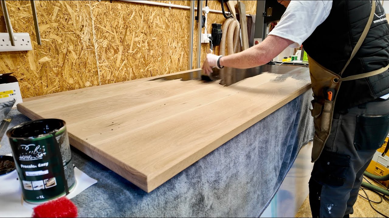 Premi&egrave;re utilisation de Rubio Monocoat | Construction d'un bureau en ch&ecirc;ne