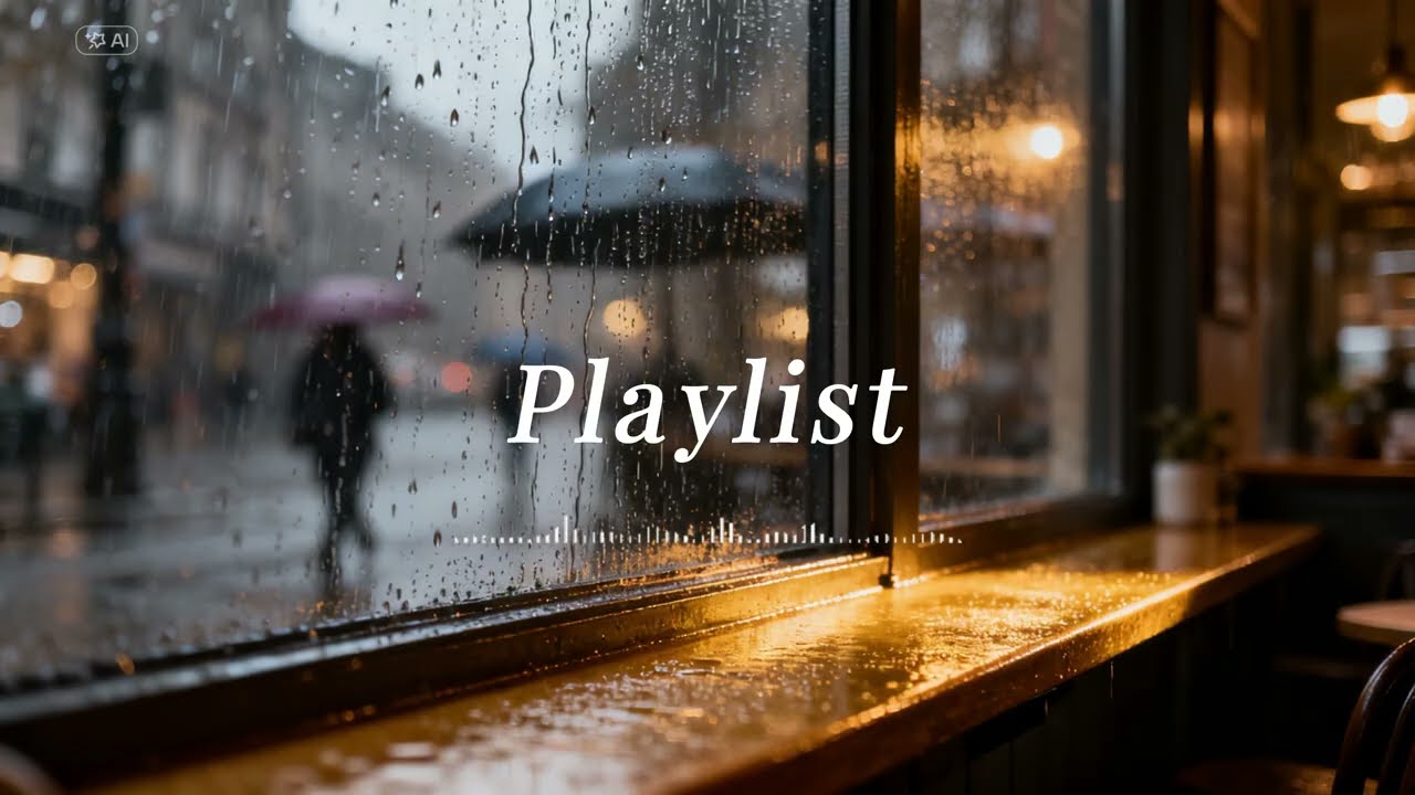 𝐏𝐥𝐚𝐲𝐥𝐢𝐬𝐭 | Rainy Café mood ☕ Smooth Jazz Ambience for Relaxation and Focus