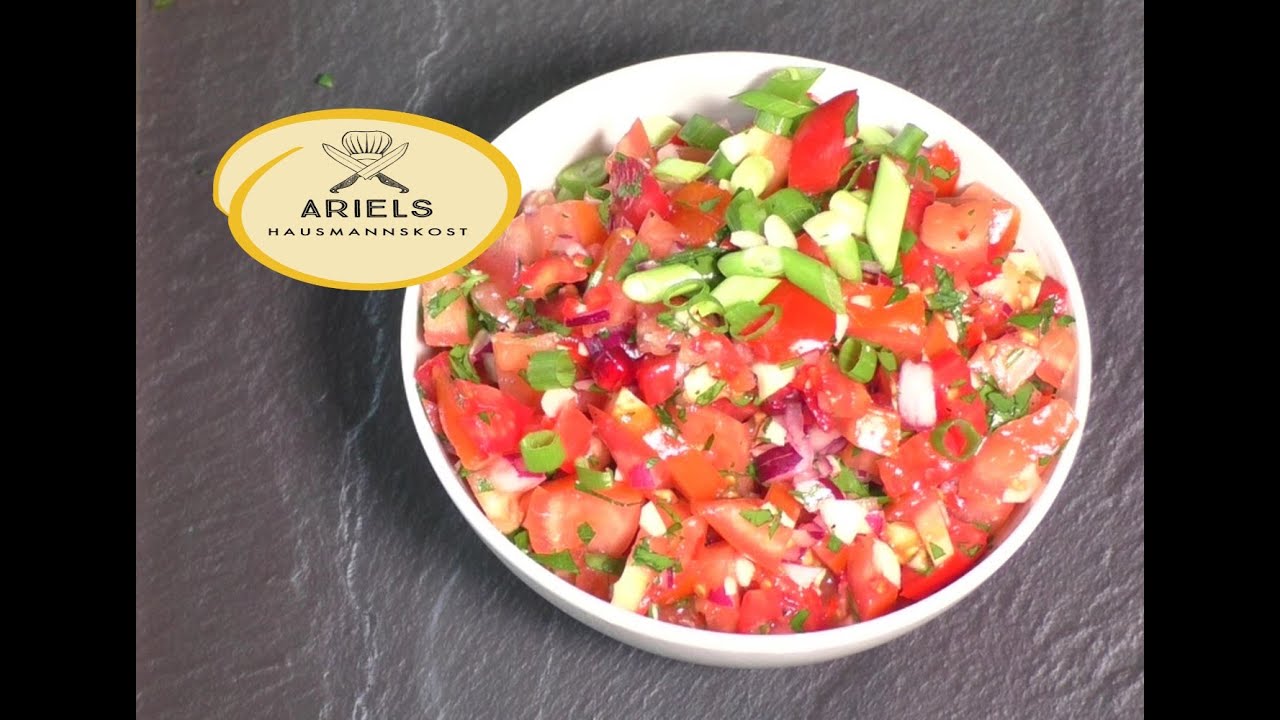 Tomatensalsa der perfekte Dip | fruchtig | pikant und die richtige Säure,Hausmannskost,Tomatensalsa,