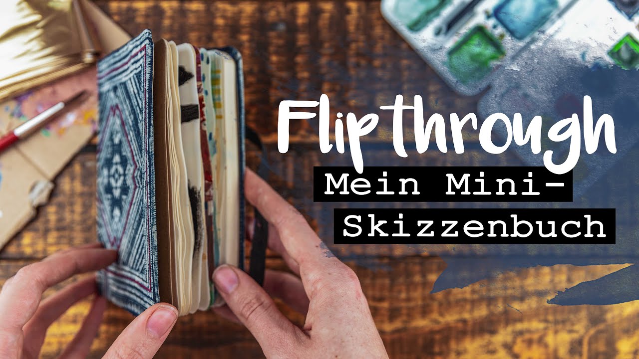 Mini Skizzenbuch Flipthrough | kreativ und achtsam im Alltag
