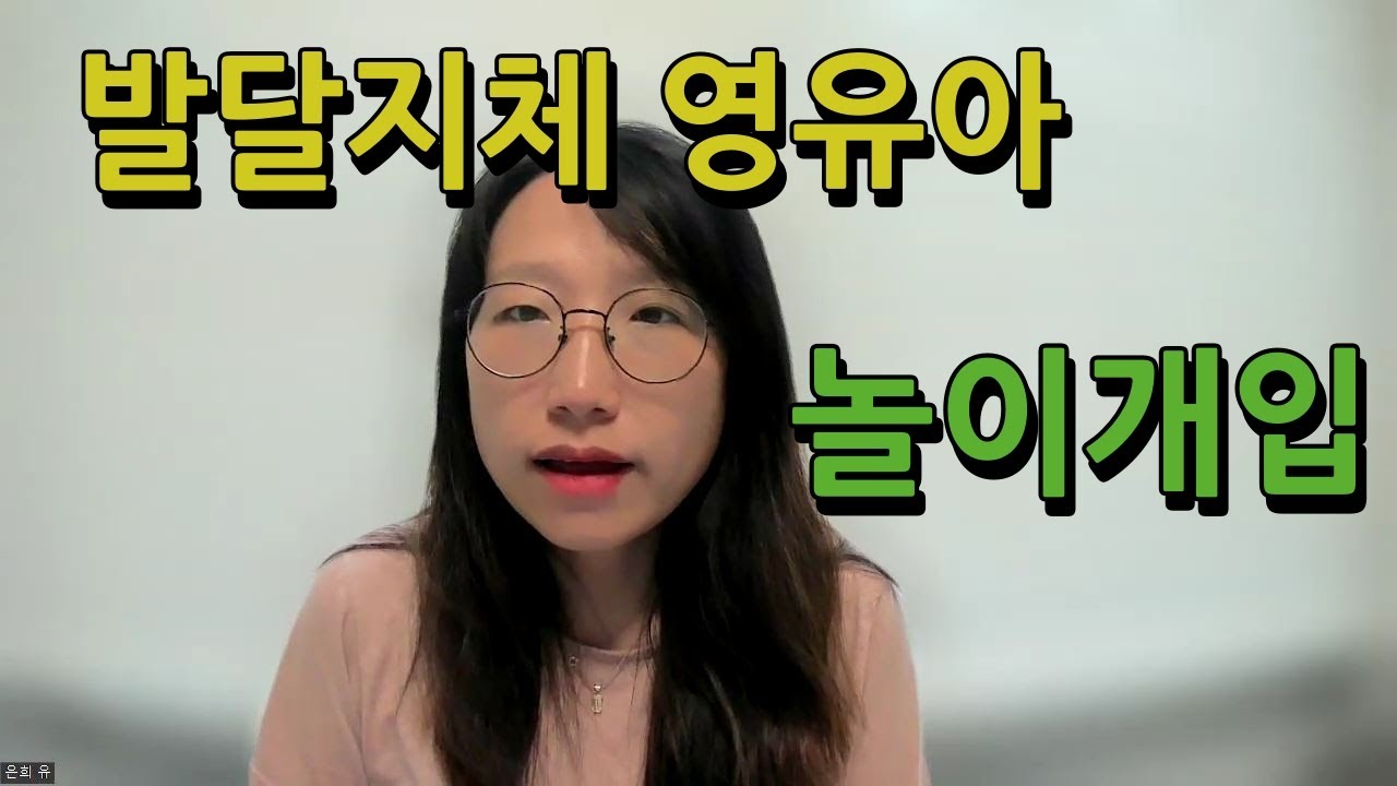 발달지체 아동을 위한 놀이개입