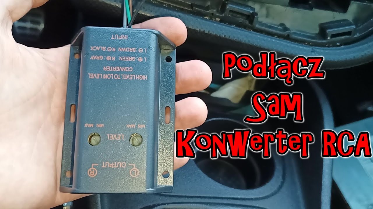 Podłącz sam KONWERTER RCA!