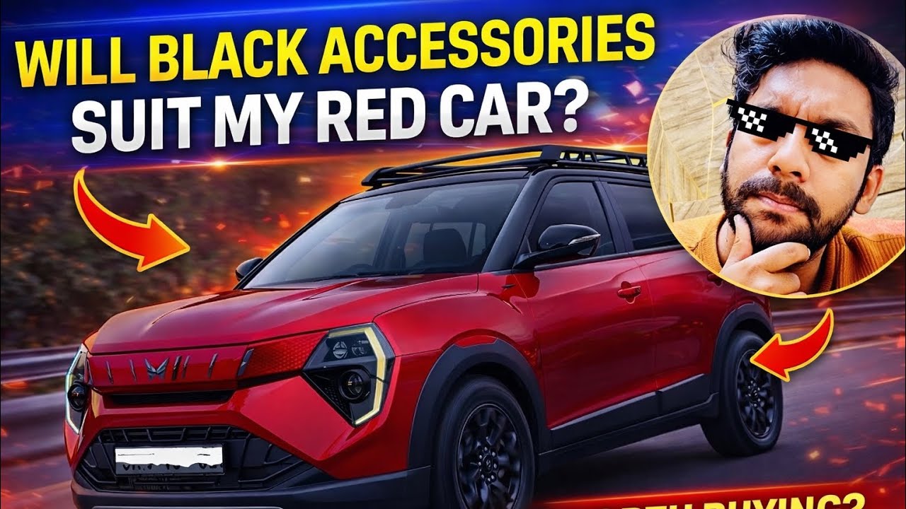 Will black accessories suit my red car? | black parking sensors to red car | Xuv 3xo rev X A