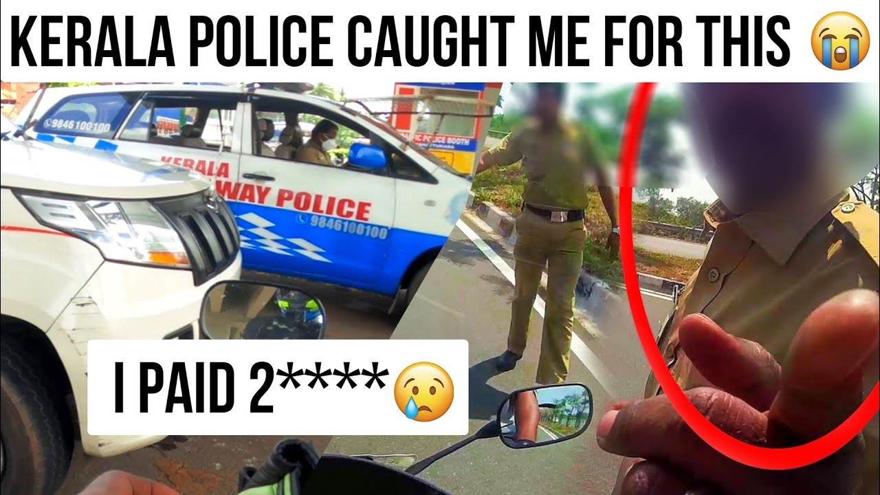 Police caught me🤬😡| Ride to Muzhappilangad😱| Kerala road rules🤬|kerala fine for number plates tamil