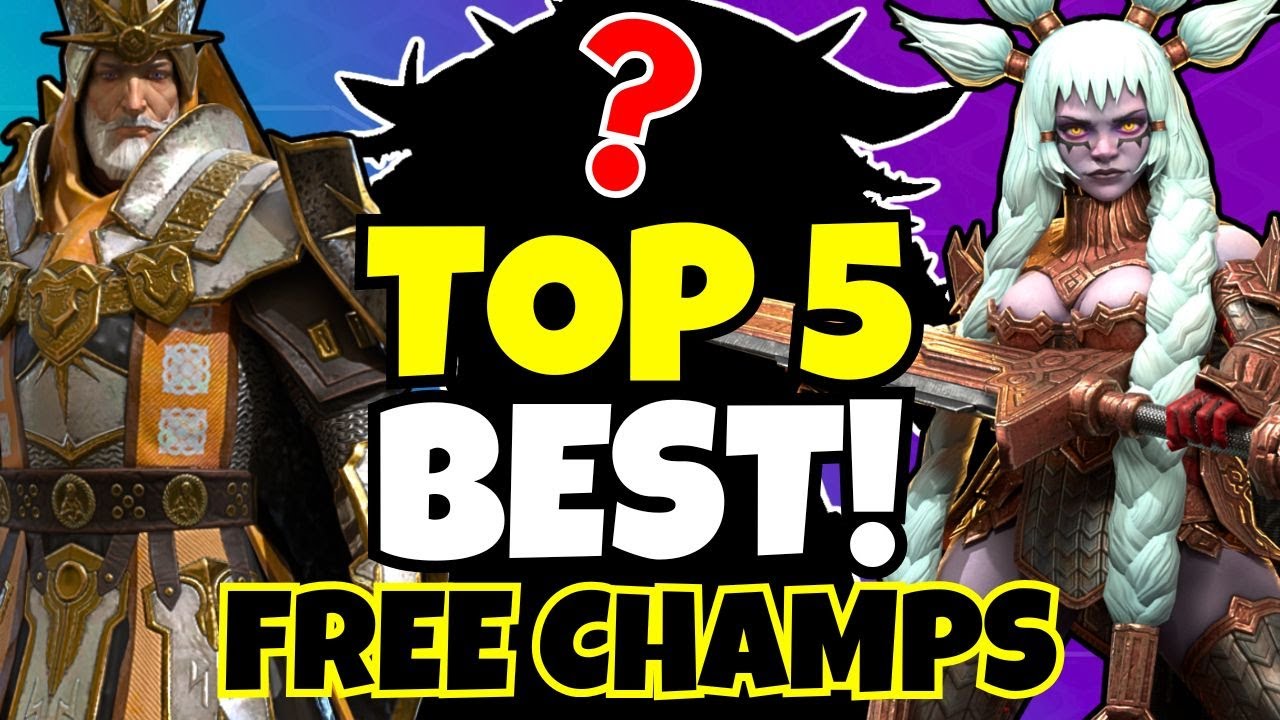 Top 5 BEST FREE Champs For NEW Players!!! [Raid: Shadow Legends]