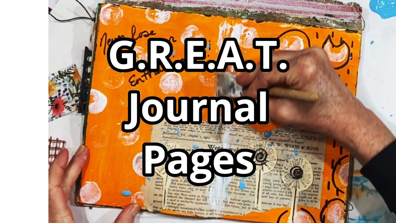 Daily ART Journal Page: Easy GREAT Formula. #greatjournalpages