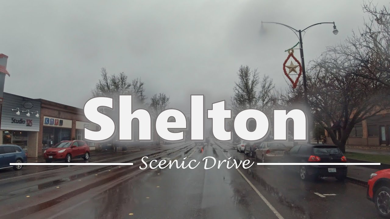 Driving in Downtown Shelton, Washington - 4K60fps