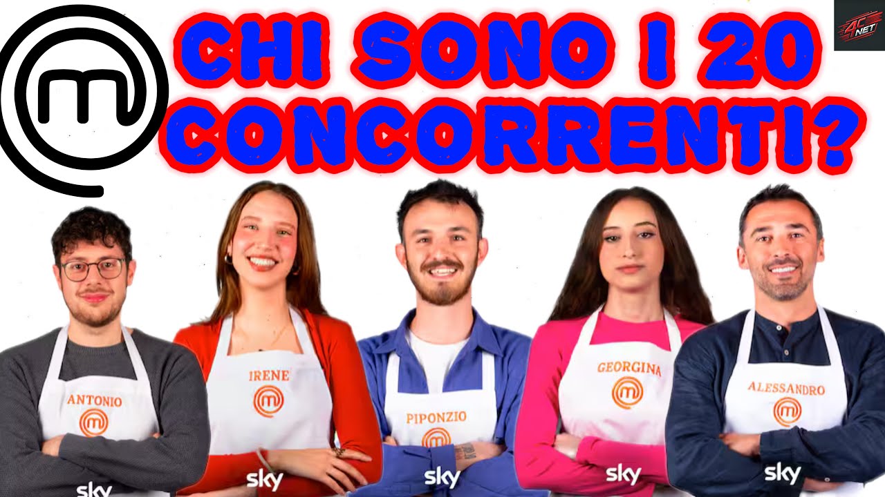 MASTERCHEF 2026, da MATTEO LEE a GEORGINA: chi sono i 20 concorrenti?