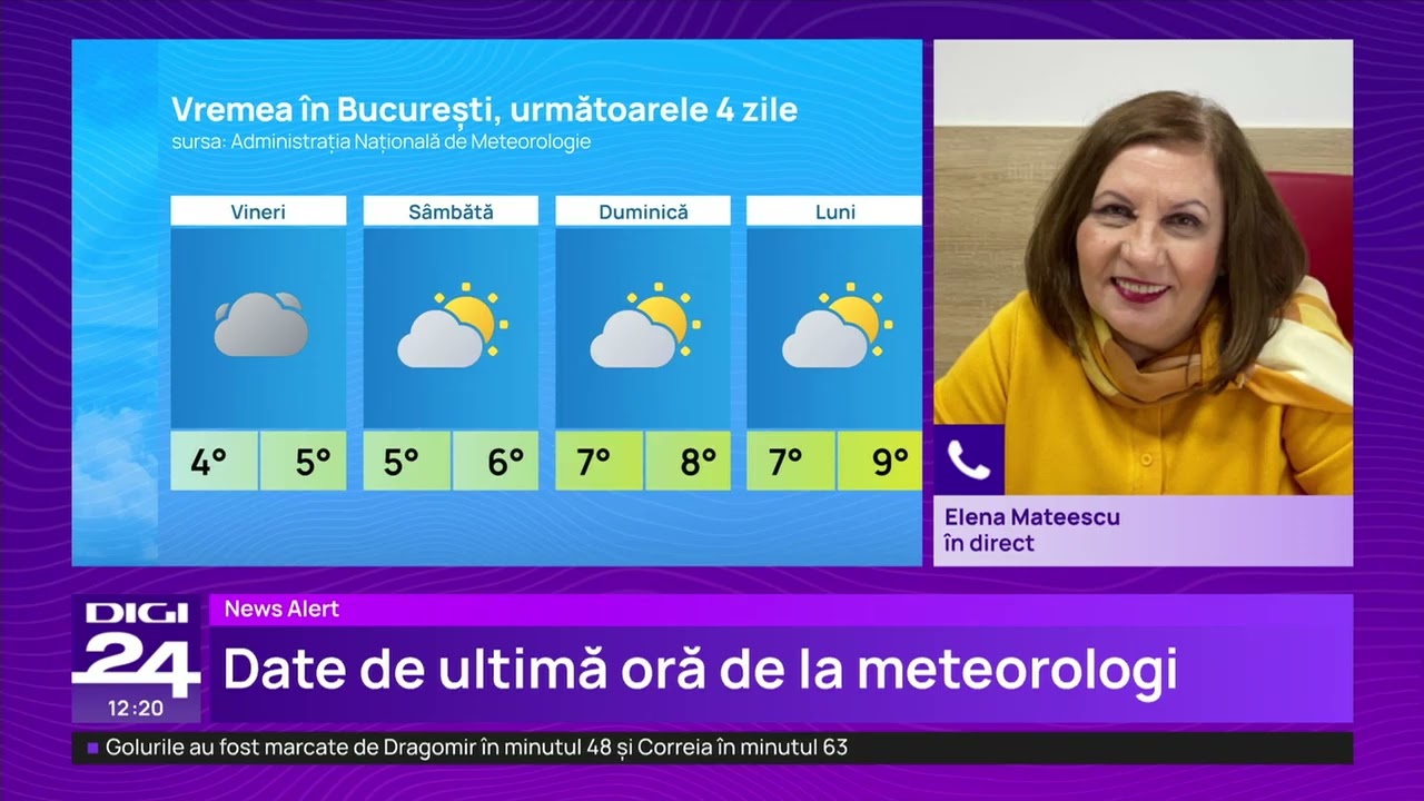 Vremea de Crăciun și Revelion. ANM a actualizat prognoza meteo pentru următoarele patru săptămâni