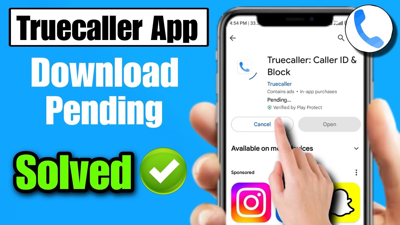 truecaller pending problem | truecaller is not downloading in play store
