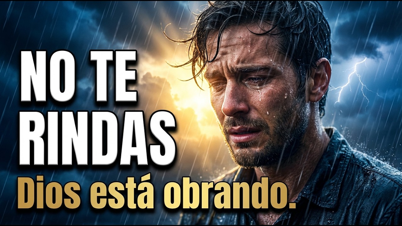 Antes de Rendirte. Dios no ha terminado contigo