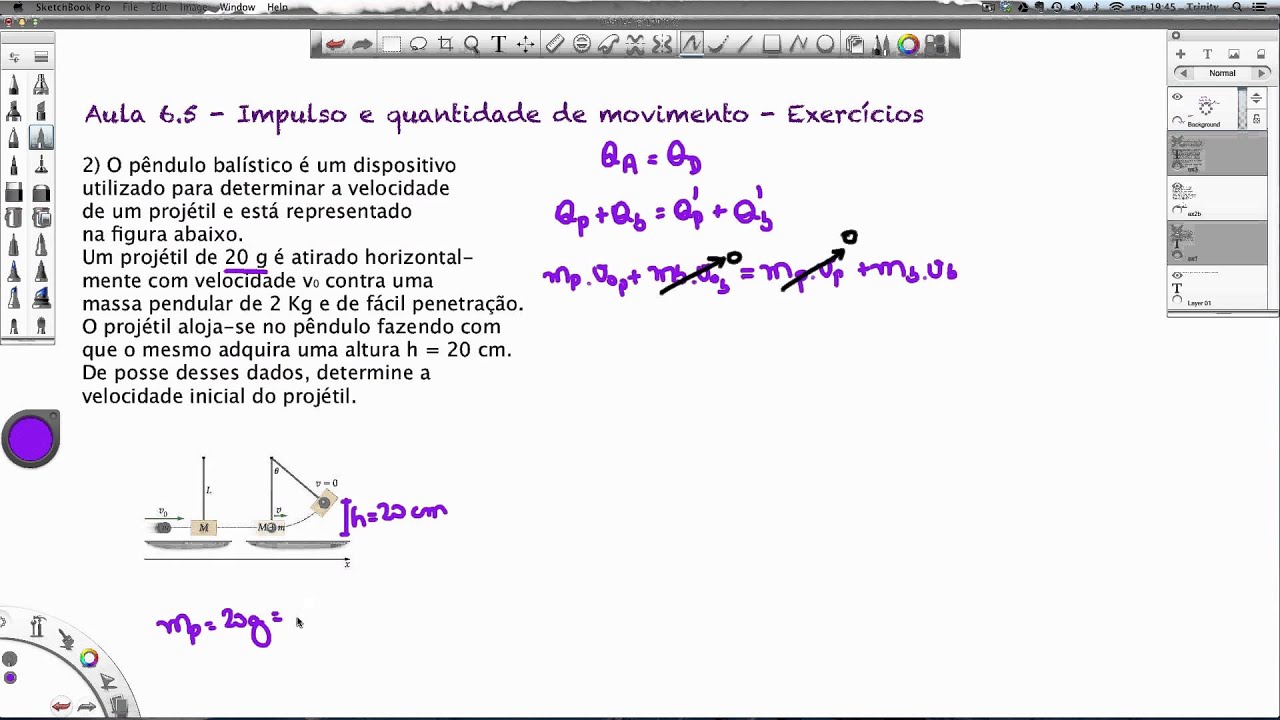 Aula 6.5 - Impulso e quantidade de movimento - exercícios