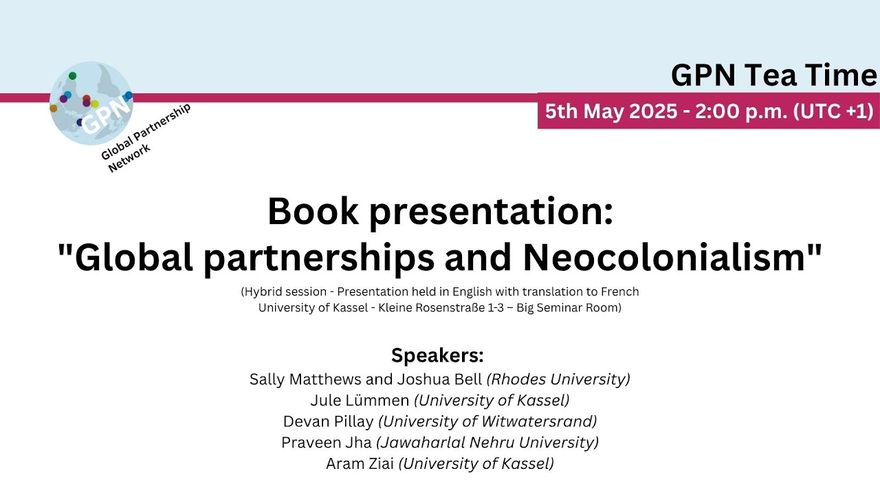 GPN Tea Time: Book Presentation 