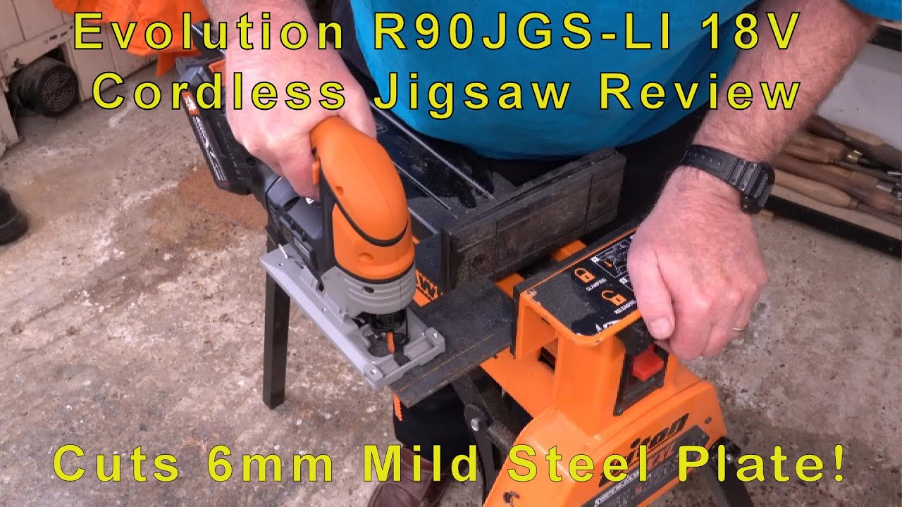 Evolution R90JGS-Li 18V Cordless Jigsaw Demonstration and Review - 5% off see video description