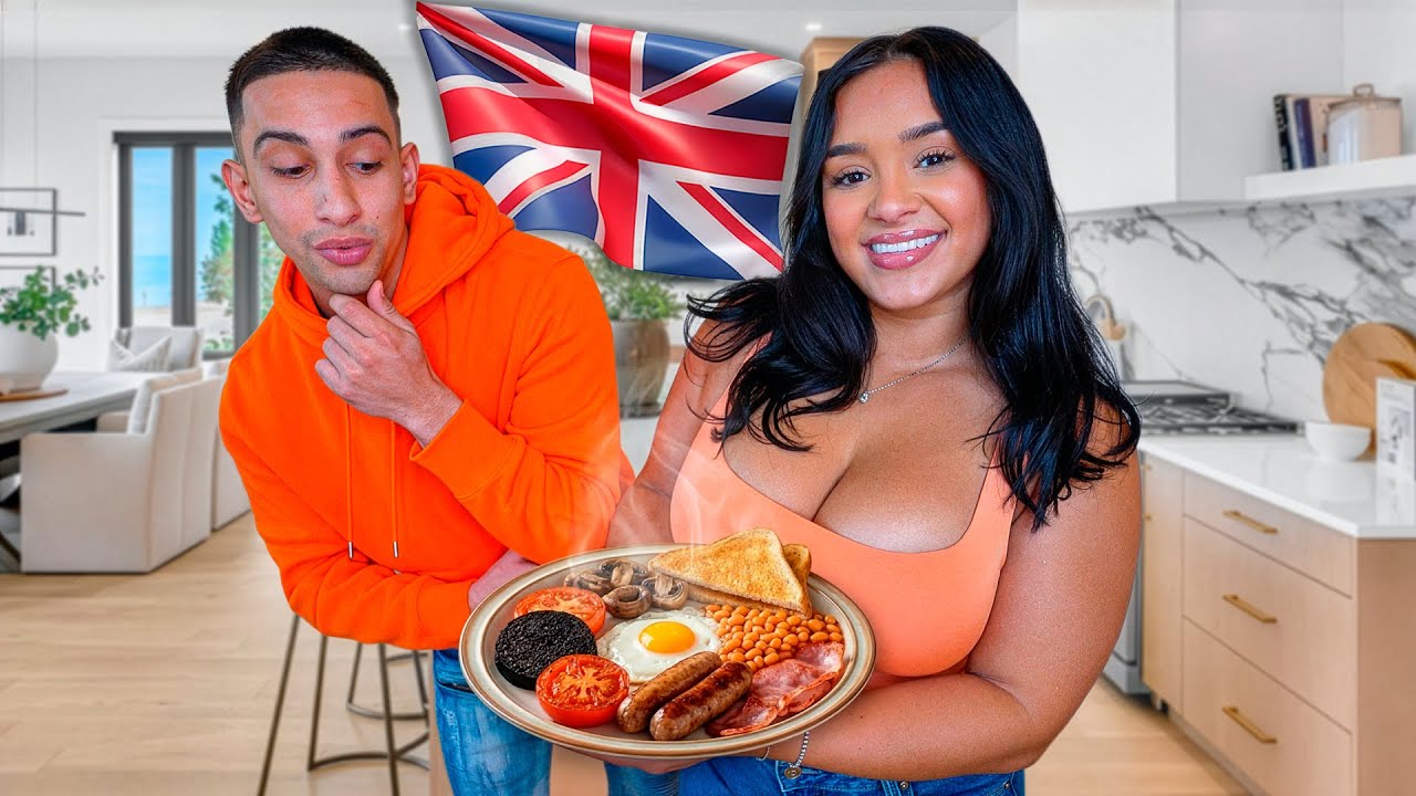 COOKING BRITISH FOOD FOR MY FIANCE FOR THE FIRST TIME!!