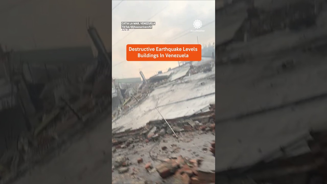 Residents film devastation right after Venezuela earthquake