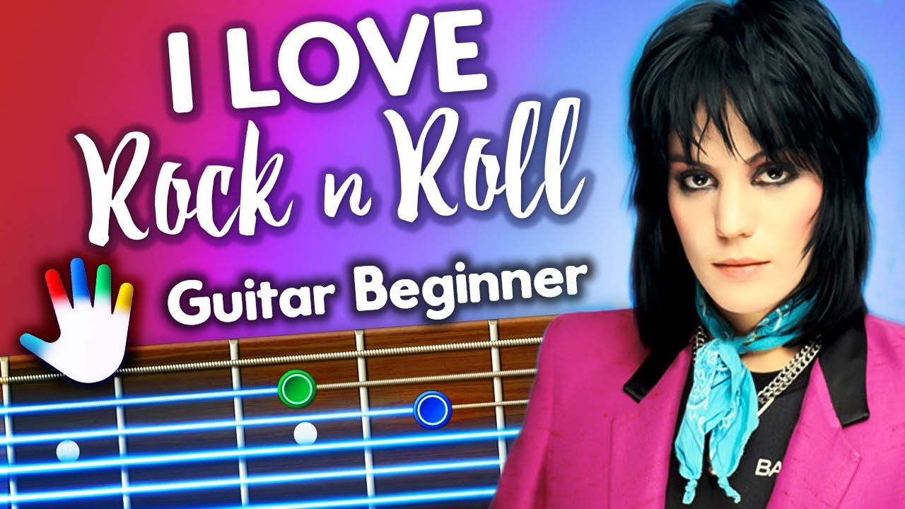 I Love Rock 'n' Roll Guitar Lessons for Beginners Joan Jett Tutorial | Easy Chords + Lyrics