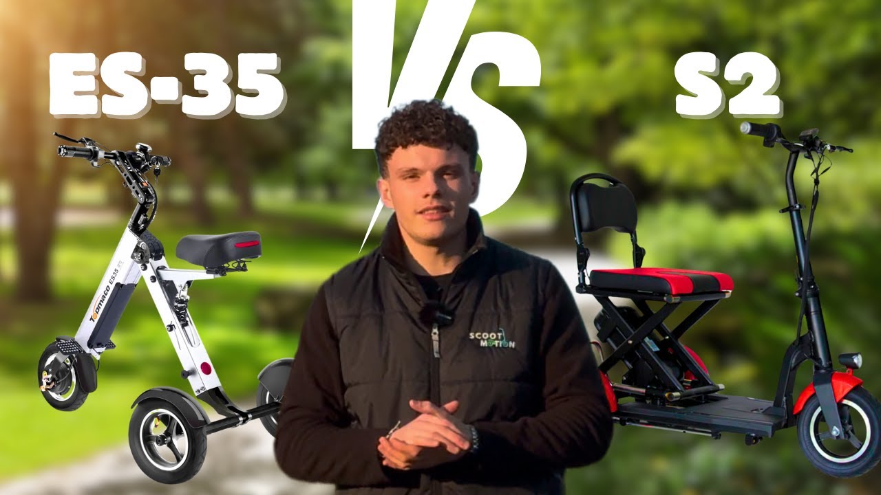 ES35 VS S2 | COMPARAISON DE NOS 2 SCOOTERS TRICYCLES PLIABLES ÉLECTRIQUES PMR/SÉNIORS EMBLÉMATIQUES