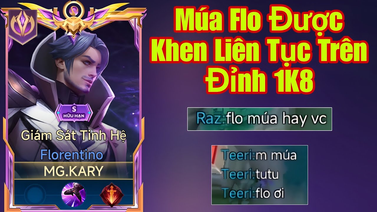Múa Flo Khiến Đồng Đội Khen Hết Lời Một Đêm Múa Full Flo Vào Cuối Mùa Giải Trên Đỉnh 1K8 Cực Căng
