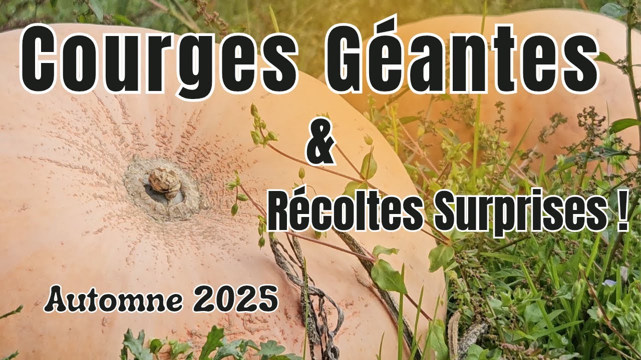 Potager Automne 2025 : des COURGES GÉANTES et des récoltes incroyables !
