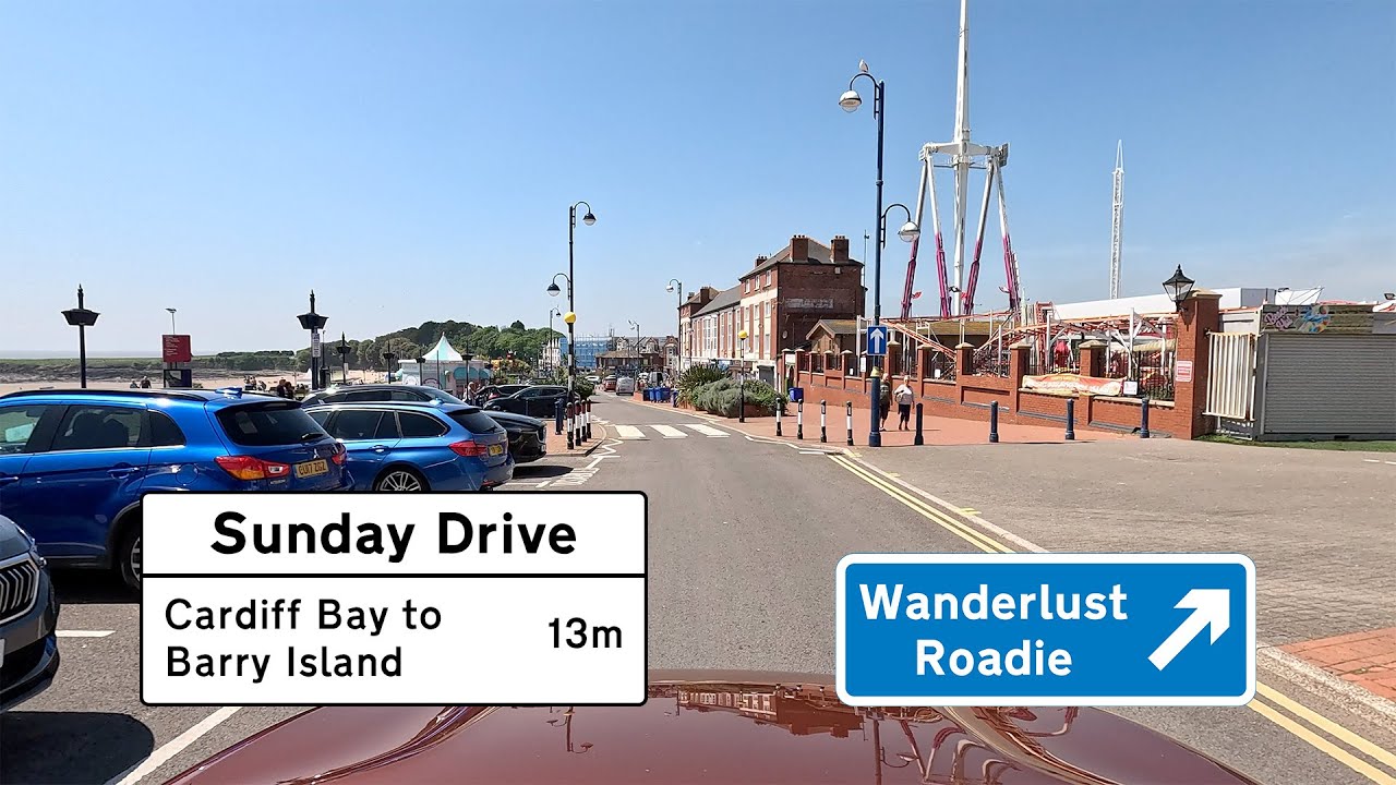 Cardiff Bay to Barry Island [Sunday Drive] [4K60]