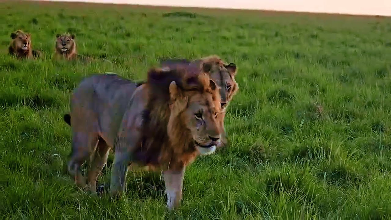 Rongai Rocker Male Lion Coalition in Survey Pride area | Masaimara | 20 January 2026
