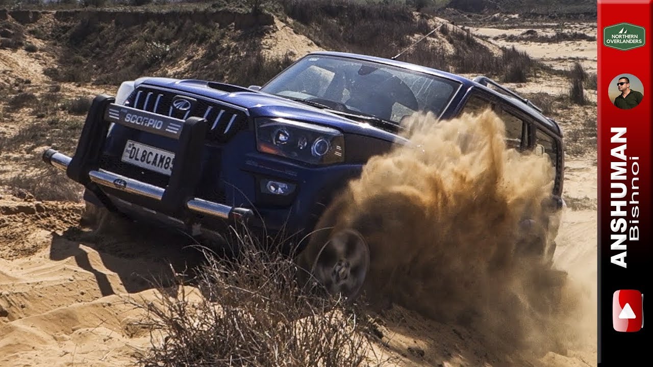 Scorpio 4wd, Grand Vitara V6 XL-7, Gypsy: Sandy climb 4Mar17