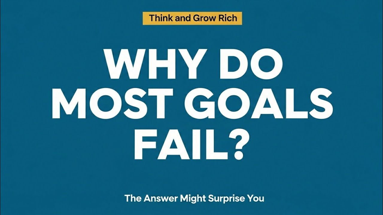 Why Most People Never Achieve Their Goals | Think and Grow Rich Summary