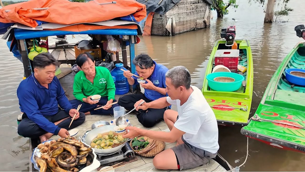 Tập 64. Cơm Chiều Khổ Qua Dồn Chả Nấu Canh, Cá Chạch Chiên Lá Mơ, Gỏi Ốc Rau Càng Cua Lai Rai Vài Ly