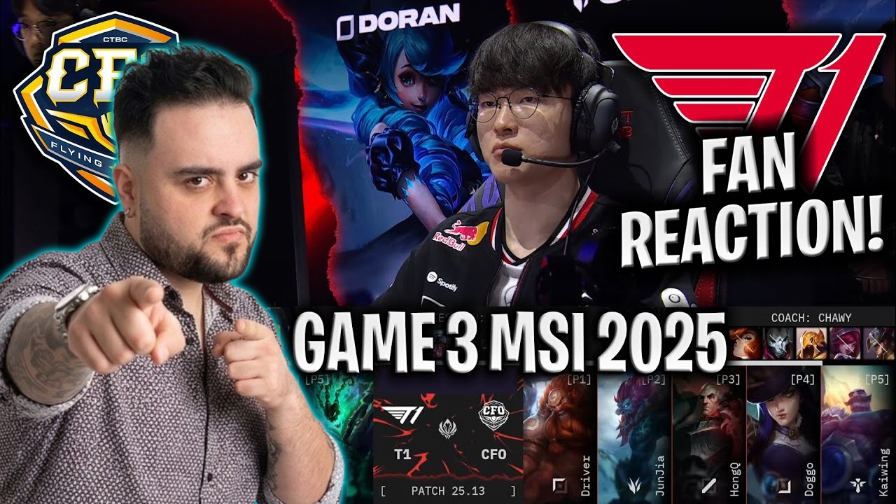 T1 FIRST ZED MSI!😱 - CFO vs T1 GAME 3 MSI 2025 PLAYOFFS | FLYING OYSTER vs T1 G3 MSI 2025 PLAYOFFS