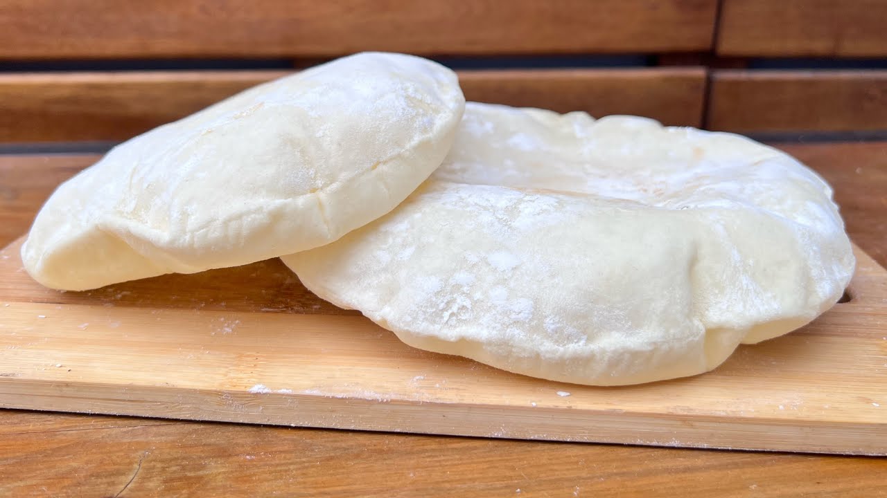 PAN ÁRABE - PAN PITA | Paso a paso | 4 Ingredientes