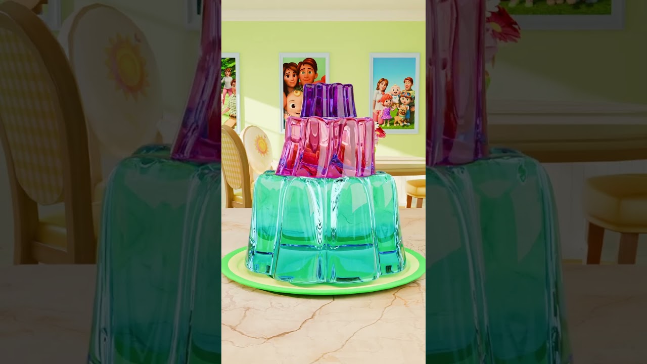 Color Mixing FUN! 🌈 Learning JELLO Colors for Kids! #shorts #cocomelon #jello