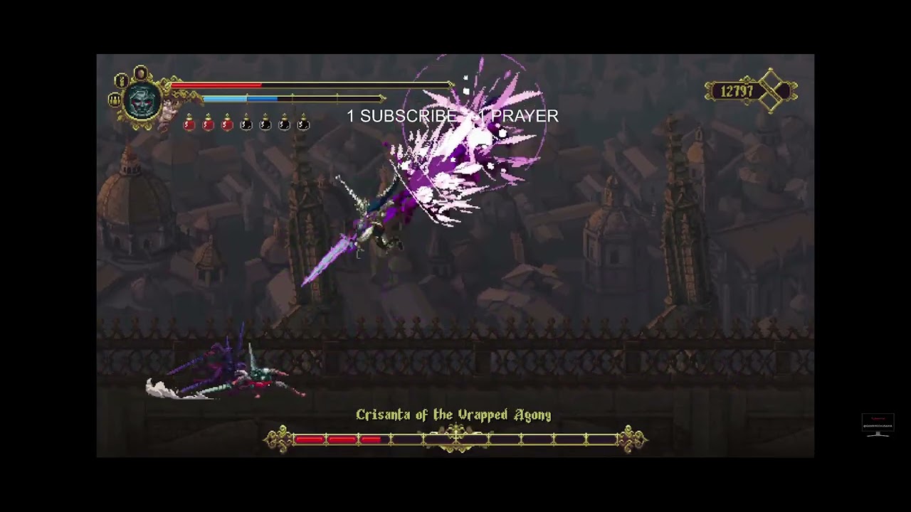 Crisanta of the Wrapped Agony | Full Fight | Blasphemous 1 | Adityaplaysgames | 