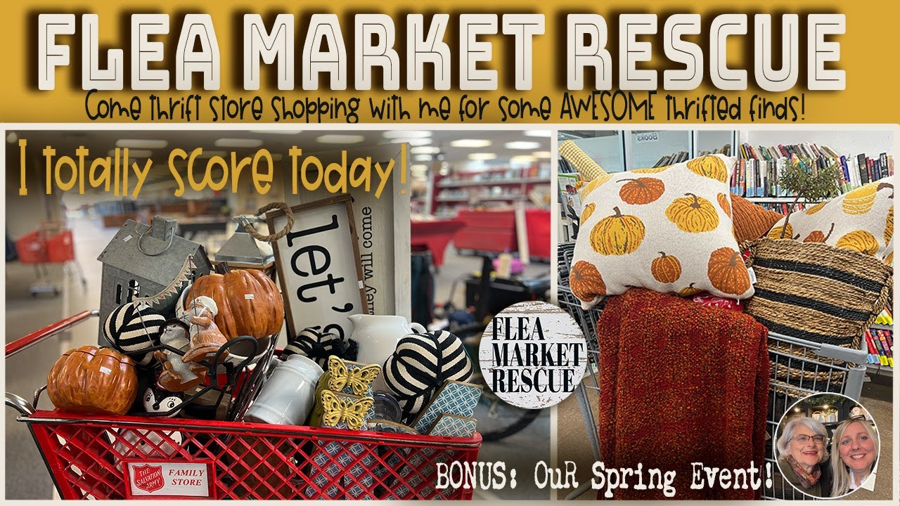 COME SHOP WITH ME ON A HUGE THRIFT STORE HOME DECOR FINDS HAUL + SPRING EVENT