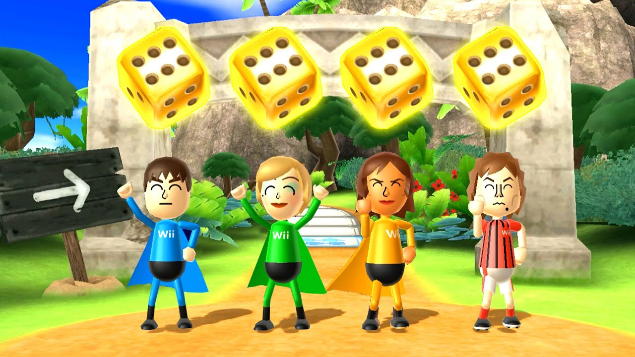 Wii Party BoardGame Island - KhaiM200 Vs Alisha Vs Pierre Vs Yoko(Master Difficulty)
