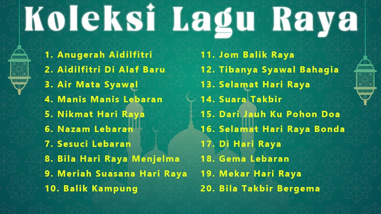 Koleksi Lagu Raya Terbaik Sepanjang Zaman - Raya Raya Raya