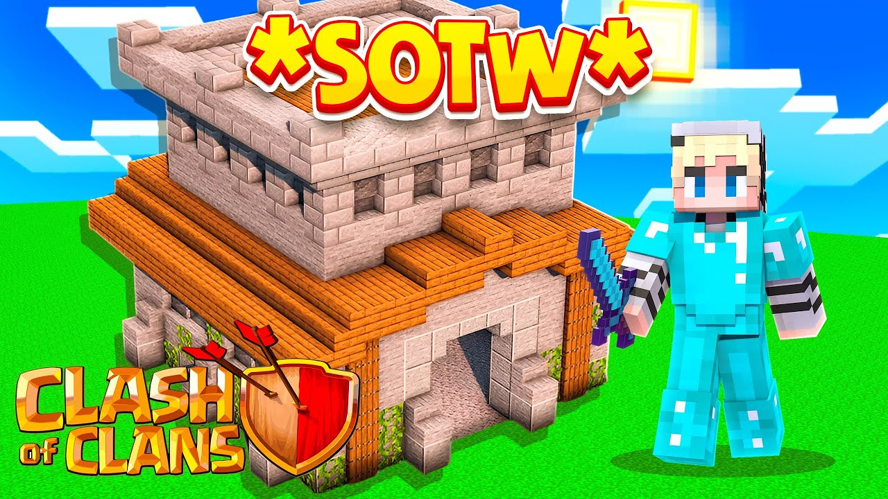 DAY 1 OF CLASH OF CLANS IN MINECRAFT!!! (SOTW) | TechnoClash | Minecraft Clash