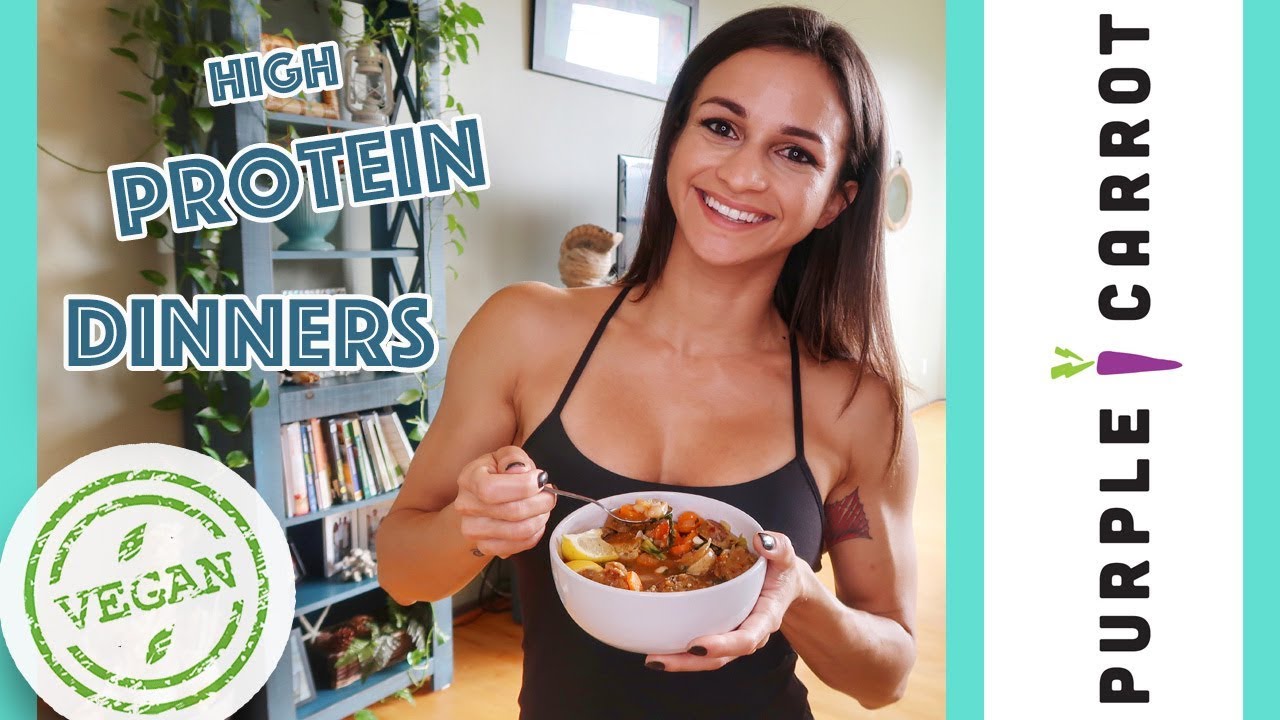 HIGH PROTEIN VEGAN DINNERS  | PURPLE 🥕 CARROT