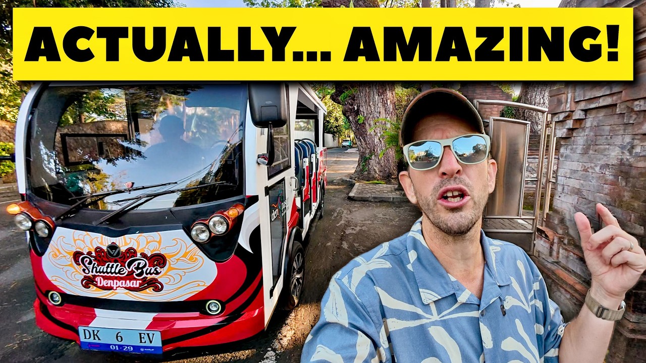 So I Rode Bali's FIRST Electric Shuttle Bus... (And it's in Sanur!)