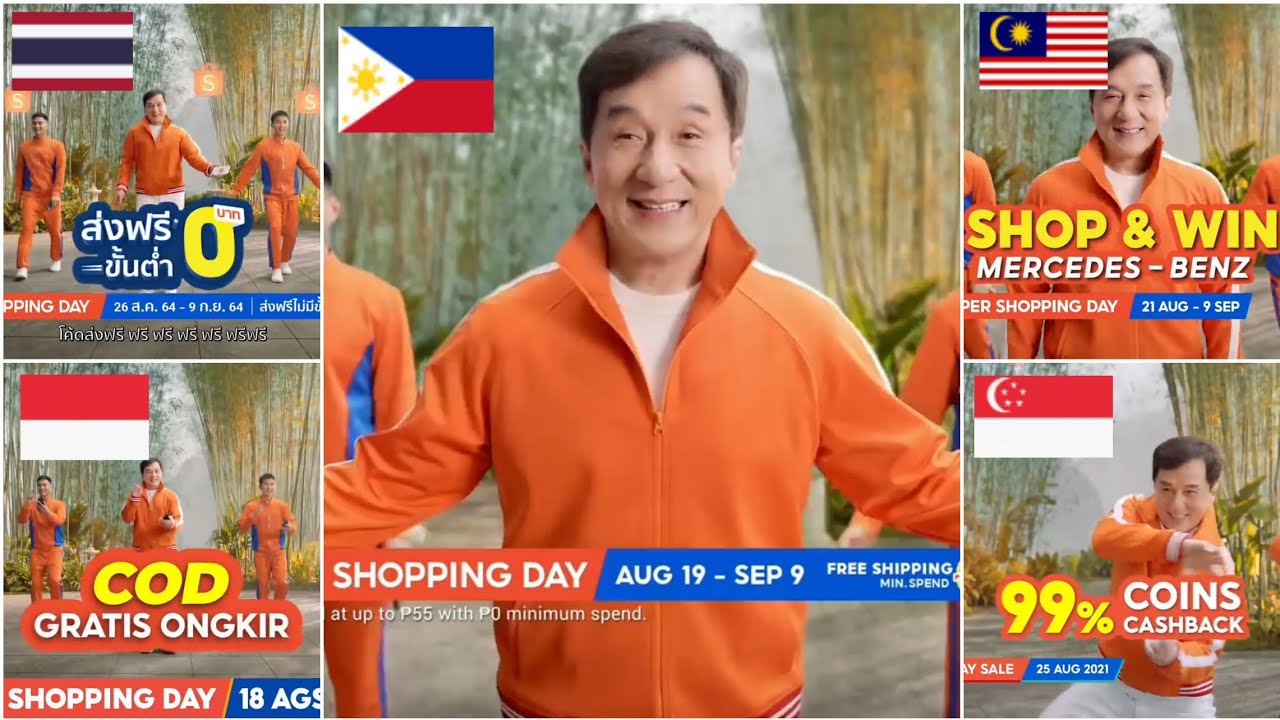 Jackie Chan SHOPEE Ads (Indonesia, Philippines, Thailand, Malaysia, Singapore)