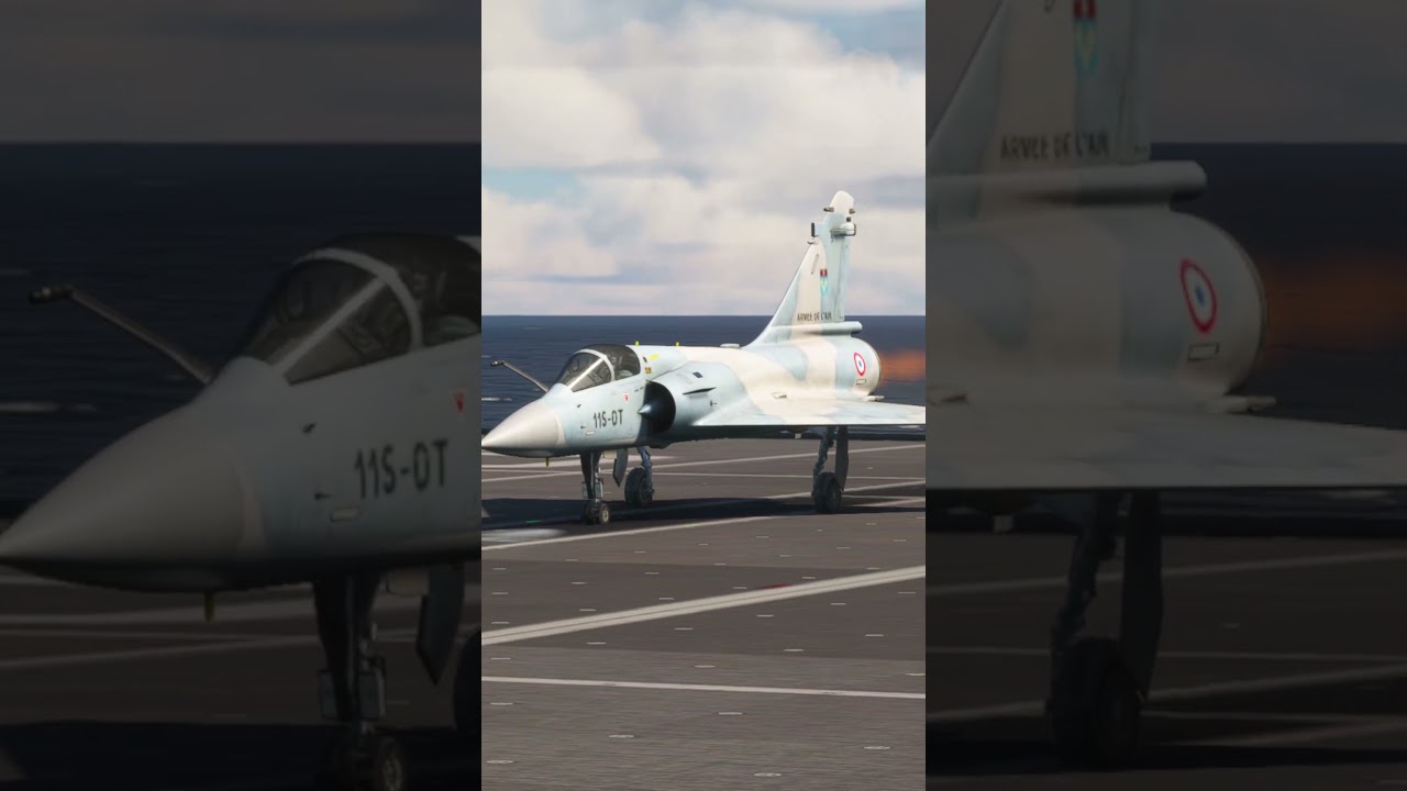 Dassault Mirage 2000 French Air Force INSANE Carrier Takeoff &ndash; Pure Power on Deck! ✈️💥 #usmilitary