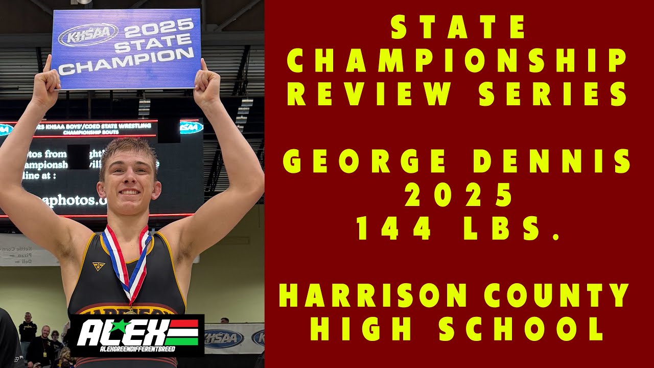 State Wrestling Championship match review w/ George Dennis (Harrison County; 2025 144 lbs.)