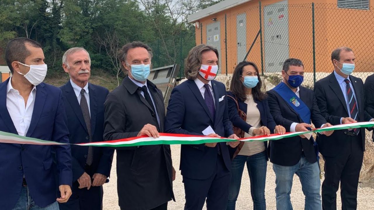 Inaugurazione centralina idroelettrica sul fiume Mella a Manerbio (Bs) - 1 ottobre 2020