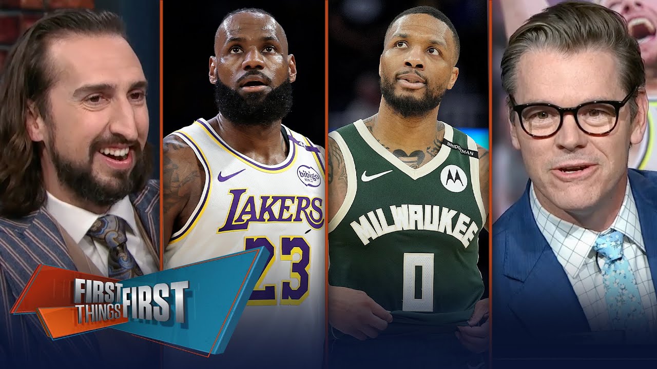 Lakers in trouble down 3-1 & Damian Lillard suffers devastating injury | NBA | FIRST THINGS FIRST