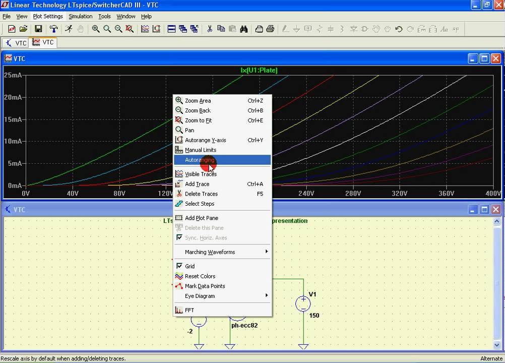 Lt spice vacuum tube curve tracer